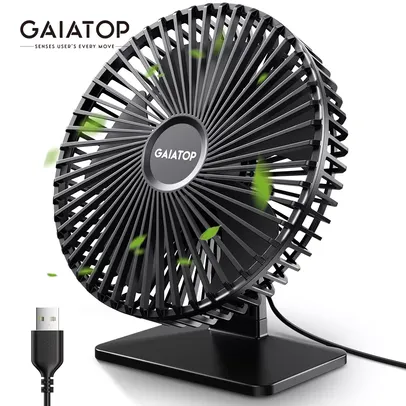 Gaiatop Ventilador de mesa portátil ventilador USB