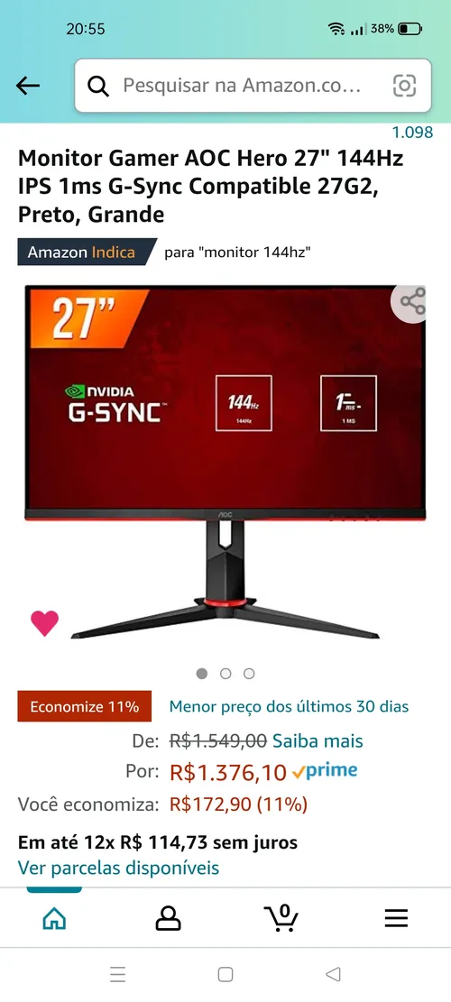 Imagem na descrição da promoção