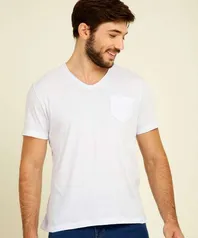 Camiseta Masculina Gola V Manga Curta