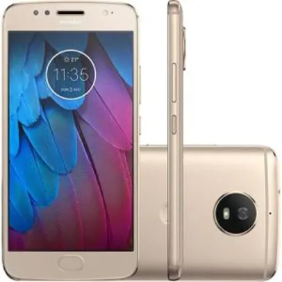 Smartphone Motorola Moto G 5S Dual Chip Android 7.1.1 Nougat Tela 5.2" Snapdragon 430 32GB 4G Câmera 16MP - Dourado   - R$ 729,98