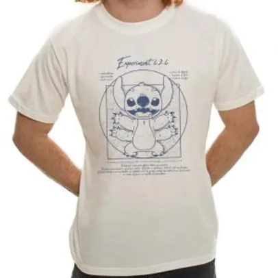 Camiseta Stitch Vitruviano - Masculina | R$40