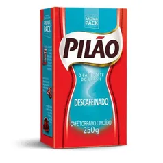 Café Pilão Torrado e Moído Descafeinado Vácuo 250g