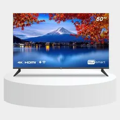 Smart TV LED 60 4K HQ Conversor Digital Externo 3 HDMI 2 USB WIFI Android 11 Design Slim