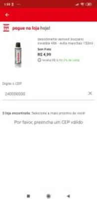 [Retire na loja] Desodorante Aerosol Bozzano Invisible 48H - Evita Manchas 150Ml - R$5