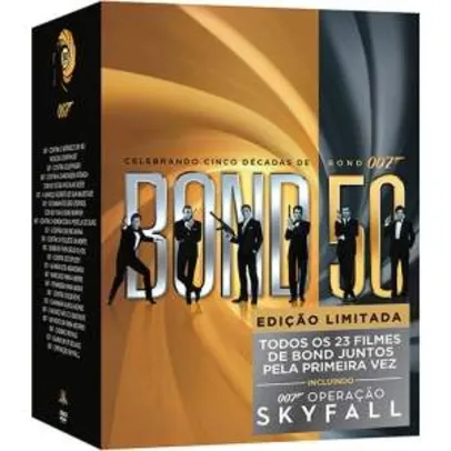 [Americanas] Coleção DVD 007 Celebrando Cinco Décadas de Bond - 23 Discos por R$ 132