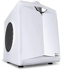 Gabinete Gamer Cubo Vx Gaming Cube Com Janela Em Malha Metálica Branco Com Alça | R$159