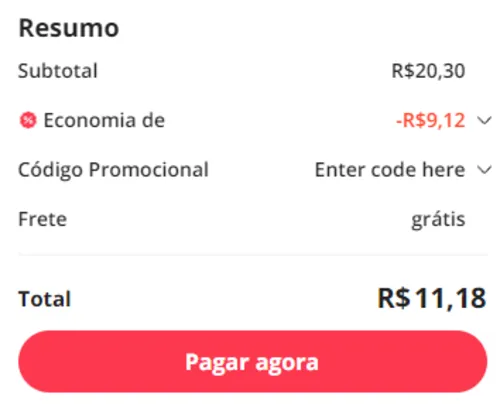 Imagem na descrição da promoção