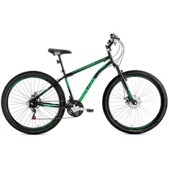 Bicicleta Aro 29 Houston Netuno com 21 Marchas - Preta/Verde