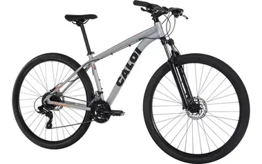 Bicicleta Caloi Explorer Sport 2023/24 Câmbio Shimano 24v Cor Alumínio Tamanho do quadro 19