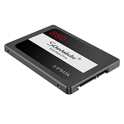 Somnambulist SSD 1TB SATA III 6GB/S Interno Disco Rígido Unidade De Estado Sólido De 2,5”7mm 3D NAND Chip Até 520 Mb/s (Preto-1TB)…