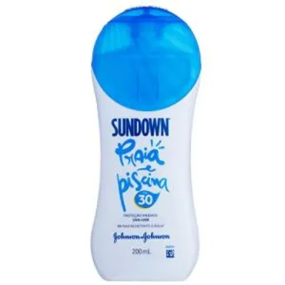 Johnson's Protetor Solar Praia e Piscina FPS 30 Sundown, 200ml