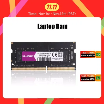 MEMÓRIA 16GB 3200MHZ NOTEBOOK DDR4 KLLISRE 