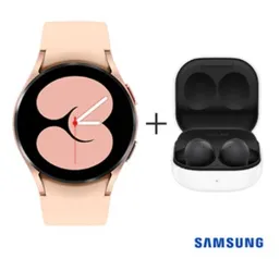 Galaxy Watch4 LTE 40mm Samsung Rose + Fone de Ouvido sem Fio Samsung G