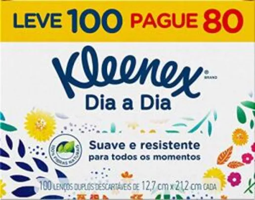 [Prime] Lenço Klennex Classic, 100 unidades