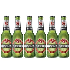 Cerveja Becks Long Neck Puro Malte 330ml Pack - 6 unidades