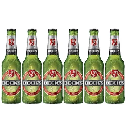 Cerveja Becks Long Neck Puro Malte 330ml Pack - 6 unidades