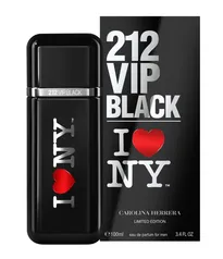 Perfume Carolina Herrera 212 Vip Men Black  I Love NY Eau de Parfum 100ml