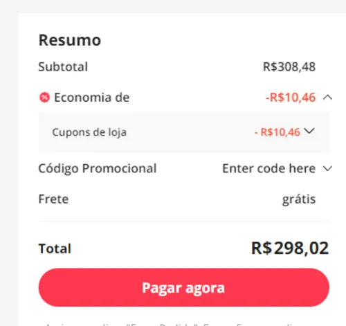 Imagem na descrição da promoção