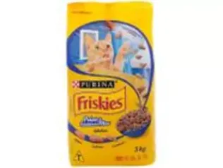 [ ouro/ leve 3 pague 2 ] Ração Premium 3Kg para Gato Friskies, adulto, peixes e frutos do mar