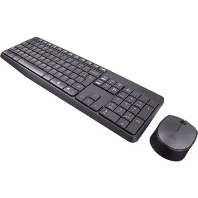 (AME R$113) Combo Teclado E Mouse Logitech Mk235 s/ Fio 920-007903