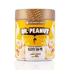 (PRIME)Dr Peanut Pasta De Amendoim - 600G Leite Em Pó Com Whey - Dr. Peanut