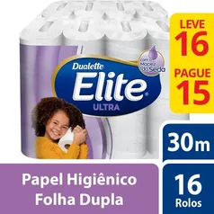 Papel Higiênico Folha Dupla Elite Ultra 16 Unidades