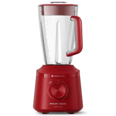 [R$ 155 COM CASHBACK PELANDO] Liquidificador Philips Walita Série 3000 HR2270/4 1000W, 5 Velocidades, Turbo, Vermelho