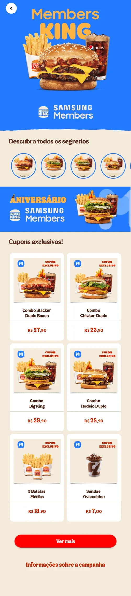 Imagem na descrição da promoção