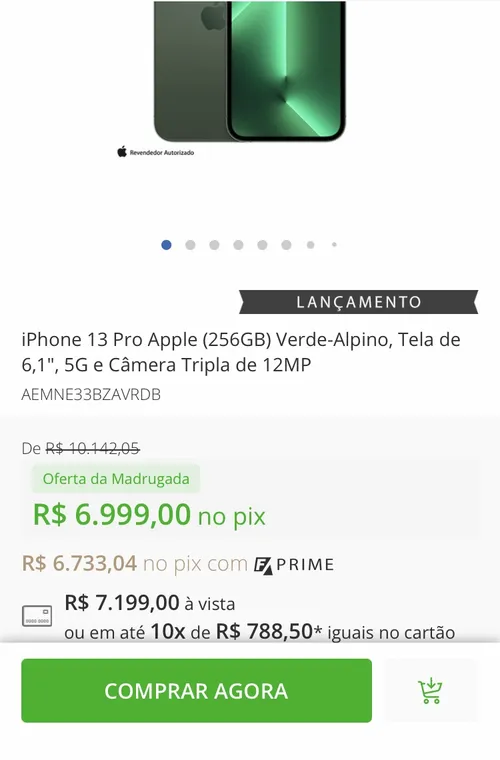 Imagem na descrição da promoção