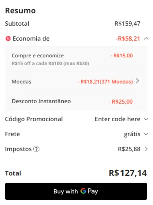 Imagem na descrição da promoção