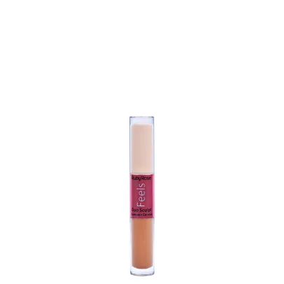 Corretivo Líquido Matte Ruby Rose Duo Sculpt Feels Castanha 20 e Cacau 90 10 ml