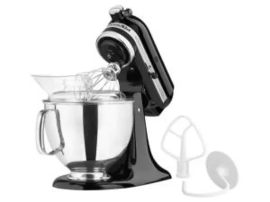 Batedeira Planetária KitchenAid Preta - 300W Stand Mixer Artisan 10 Velocidades 220v