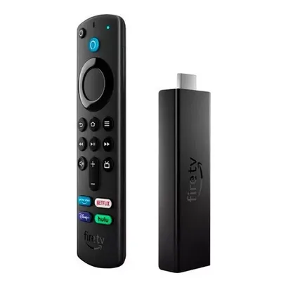 Amazon Tv Stick Fire TV Stick 4K Max K2R2TE 1ª geração de voz 4K 8GB preto com 2GB de memória RAM