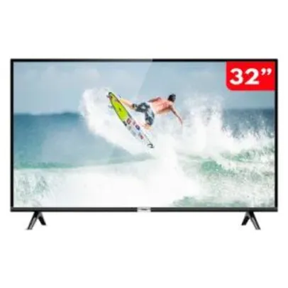 Smart TV 32 Polegadas LED HD TCL 32S6500S com Android e comando de voz
