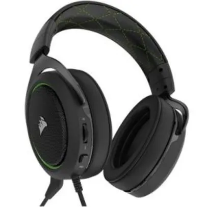 Headset Gamer Corsair P2 Stereo 2.0 Preto e Verde HS50 - CA-9011171