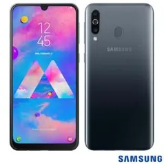 Samsung Galaxy M30 Preto, com Tela de 6,4", 4G, 64GB R$ 860