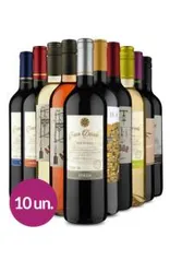 Kit Wine 10 Vinhos + Frete Grátis | R$219