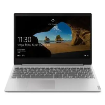 [ APP + CUPOM ] Notebook Lenovo Ultrafino Ideapad S145 AMD R3 8GB 256GB SSD W10 15.6" Prata - R$2790