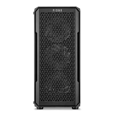 Gabinete Gamer Pichau Apus Black, Mid-Tower, Lateral de Vidro Temperado, Com 3 Fans, Preto, PG-APS-B