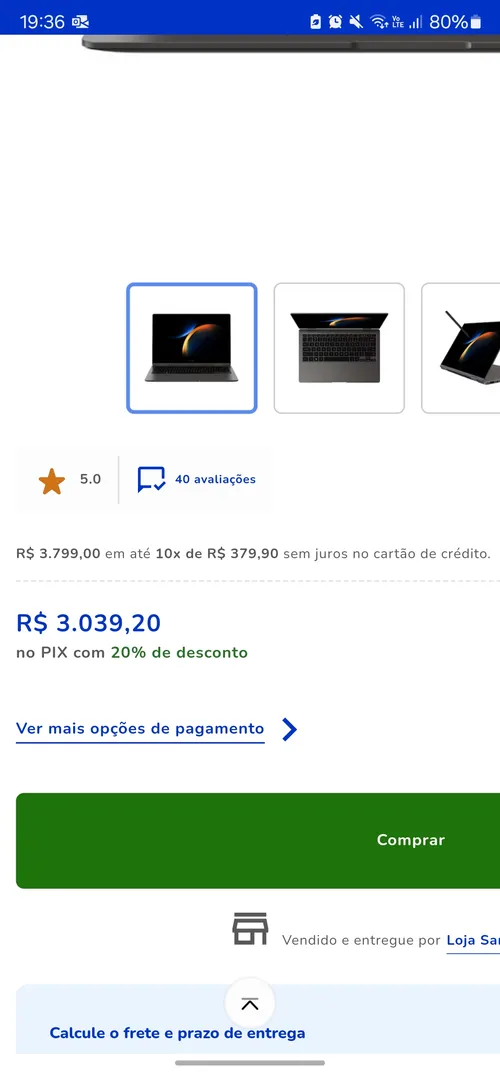 Imagem na descrição da promoção