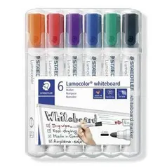 Marcador de Quadro Branco, Staedtler, Lumocolor Com 6 Cores | R$50