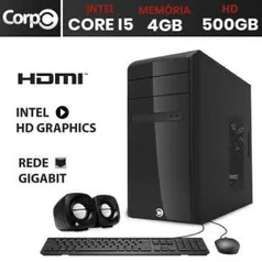 Computador Corpc Intel Core I5 4gb Ddr3, HD 500gb - R$1039