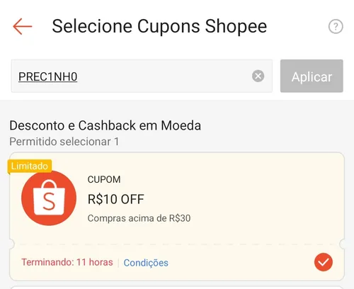 Imagem na descrição da promoção