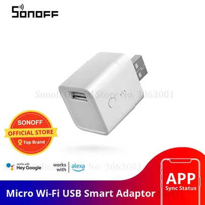 (Novos usuários) Sonoff Adaptador Usb 5v Wi-fi | R$10