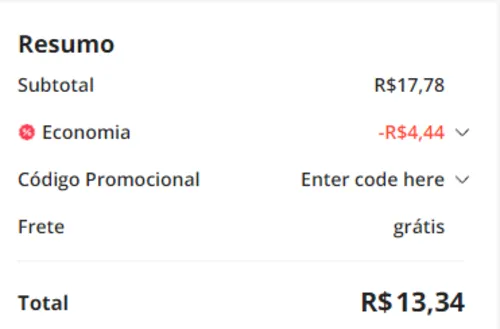 Imagem na descrição da promoção