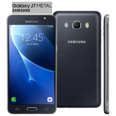 Smartphone Samsung Galaxy J7 Duos Metal Preto com 16GB - R$629