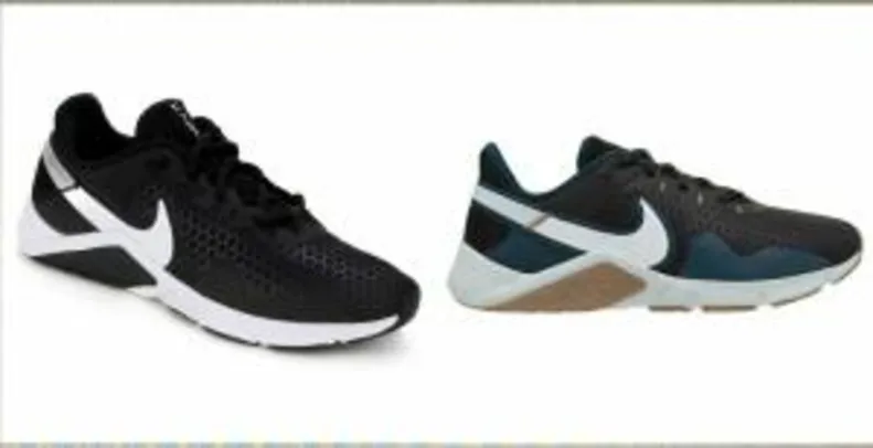 Tênis Nike Legend Essential 2 Masculino - Preto+Branco ou Preto+Azul | R$170