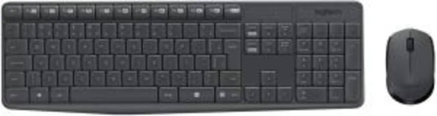 [Prime] Kit teclado e mouse sem fio Longitech mk235 | R$ 109