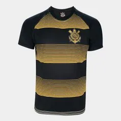 Camisa Corinthians Silverstone Edição Limitada Masculina - Preto e Dourado R$50