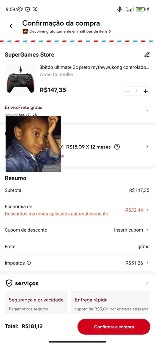 Imagen na descrição da promoção